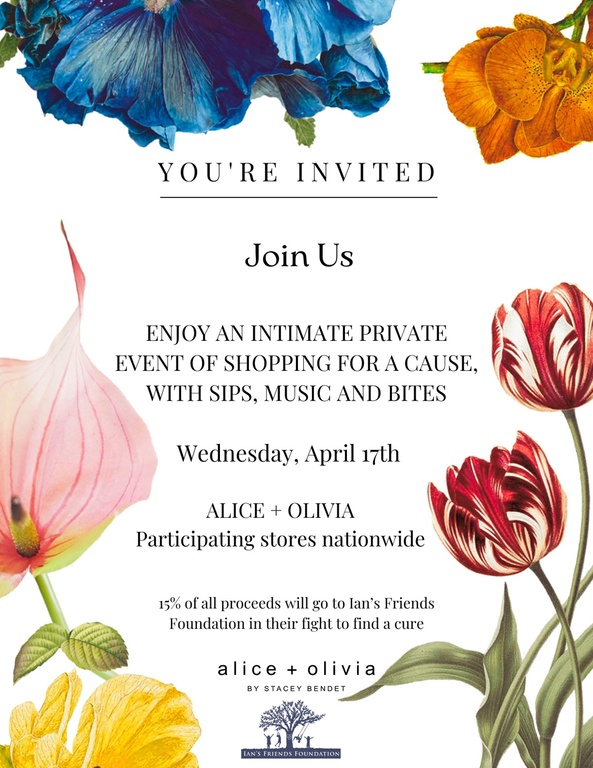 Invite to Nationwide Shopping Event at Alice & Olivia